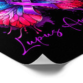 Butterfly Lupus Jahr des Bewusstseins Poster (Ecke)