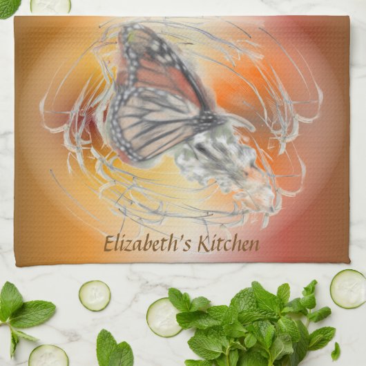 Butterfly Magic Geschirrtuch (Gefaltet)