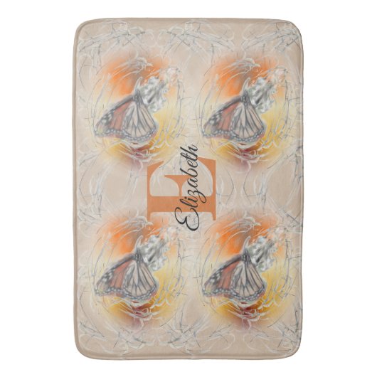 Butterfly Magie Badematte (Vorderseite Vertikal)