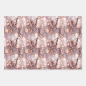 Butterfly magisch verzaubertes rosa Muster nahtlos Geschenkpapier Set (Vorderseite 3)