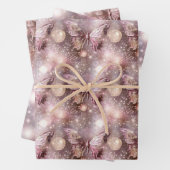 Butterfly magisch verzaubertes rosa Muster nahtlos Geschenkpapier Set (Beispiel)