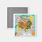 Butterfly Magnet (Vorderseite/Rückseite)