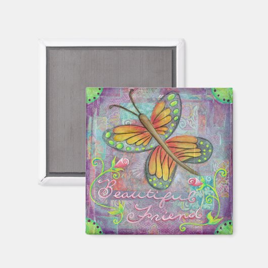 Butterfly Magnet (Vorderseite/Rückseite)