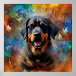 Butterfly-Malerei für Ihr eigenes Bild personalisi Poster