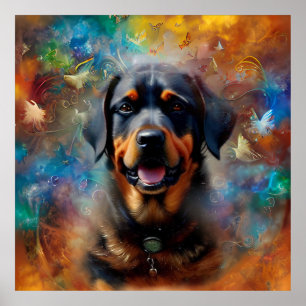 Butterfly-Malerei für Ihr eigenes Bild personalisi Poster