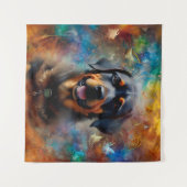 Butterfly-Malerei für Ihr eigenes Bild personalisi Wandteppich (Vorderseite (Horizontal))