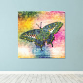 Butterfly Malerei Monet Leinwanddruck (Insitu (Holzboden))
