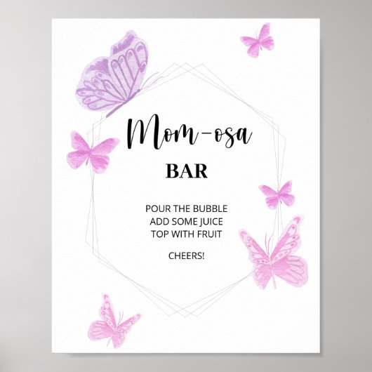 Butterfly \ Mama-osa-Bar Poster (Vorne)