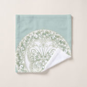 Butterfly Mandala - Badetuch-Set Badhandtuch Set (Waschlappen)