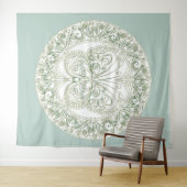 Butterfly Mandala - Band Wandteppich (Beispiel (Horizontal))