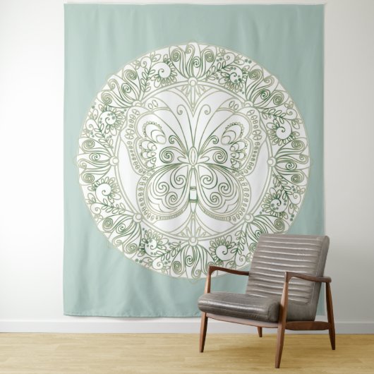 Butterfly Mandala - Band Wandteppich (Beispiel)