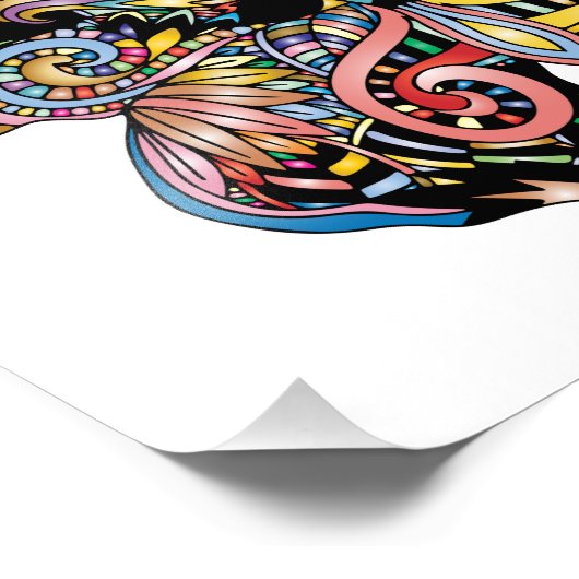 Butterfly Mandala Fotodruck (Ecke)