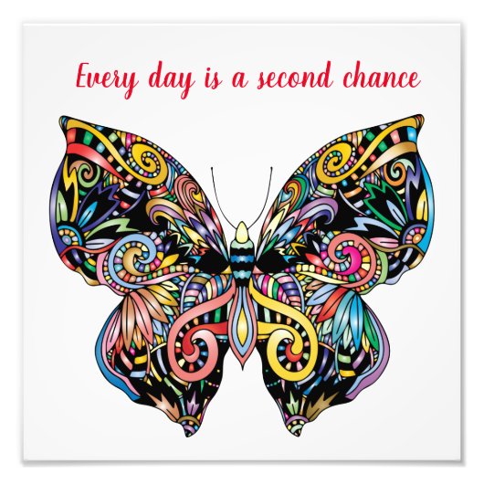 Butterfly Mandala Fotodruck (Vorne)