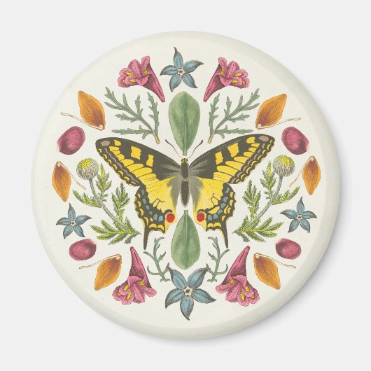 Butterfly Mandala Magnet (Vorne)