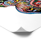 Butterfly Mandala Poster (Ecke)