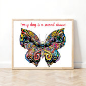 Butterfly Mandala Poster
