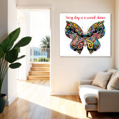 Butterfly Mandala Poster