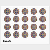 Butterfly Mandala Sticker (Blatt)