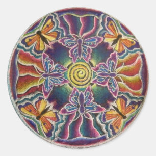 Butterfly Mandala Sticker