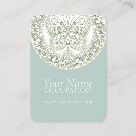 Butterfly Mandala - Visitenkarte (Vorderseite)