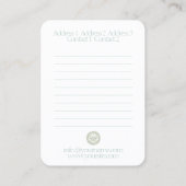 Butterfly Mandala - Visitenkarte (Rückseite)