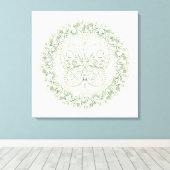 Butterfly Mandala - Wrapped Canvas Leinwanddruck (Insitu (Holzboden))