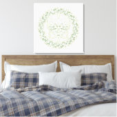 Butterfly Mandala - Wrapped Canvas Leinwanddruck (Insitu (Schlafzimmer))