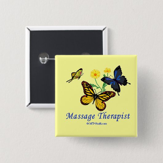 Butterfly Massage Therapeut Button (Vorne & Hinten)