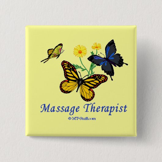 Butterfly Massage Therapeut Button (Vorderseite)