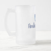 Butterfly Mattiert Glass Beer Tasse (Links)