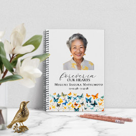 Butterfly-Memorial Foto Keepake Spiral-Notebook Notizblock