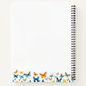Butterfly-Memorial Foto Keepake Spiral-Notebook Notizblock (Rückseite)