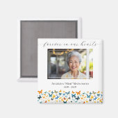 Butterfly Memorial Keepake Foto Magnet (Vorderseite/Rückseite)