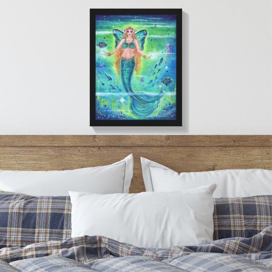 Butterfly Mermaid innerer Frieden von Renee Lavoie Leinwanddruck (Insitu (Schlafzimmer))