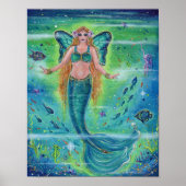 Butterfly Mermaid innerer Frieden von Renee Lavoie Poster (Vorne)
