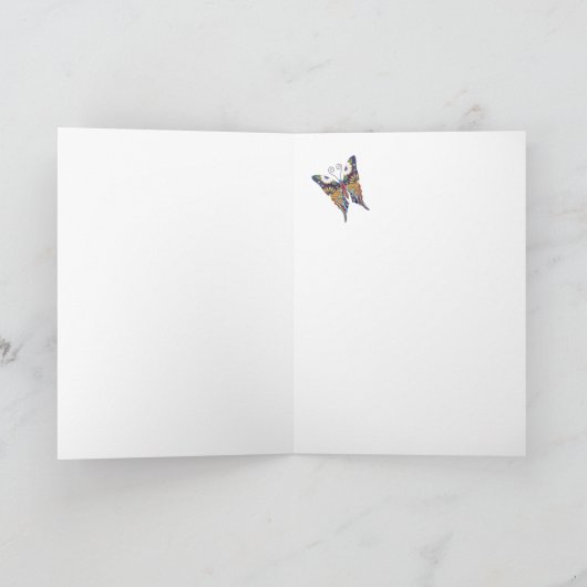 Butterfly-Metamorphose Karte (Innenseite)
