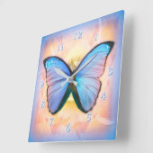 BUTTERFLY METAMORPHOSE QUADRATISCHE WANDUHR (Winkel)
