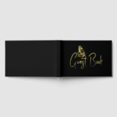 Butterfly-Minimalistische schwarze Goldfolie 100 S Gästebuch (Voll)