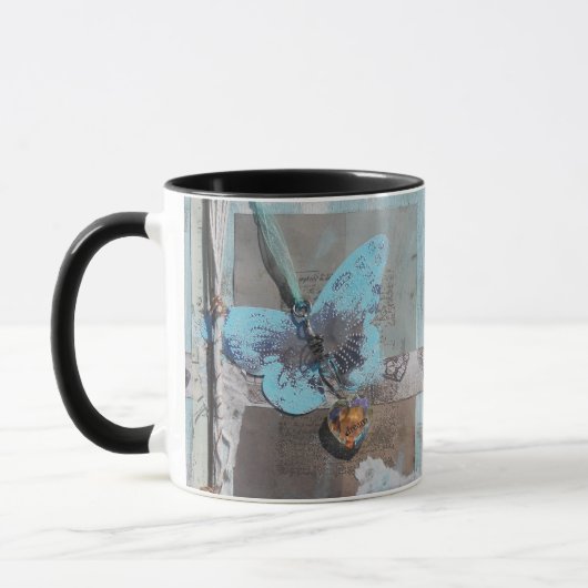 Butterfly-Mischmedienwerk Tasse (Links)
