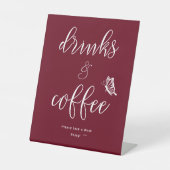 Butterfly Modern Minimal Baby Shower Drinks Sockelschild (Vorderseite)