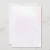 Butterfly Mommy oder Daddy Baby Showspiel Einladung (Rückseite)