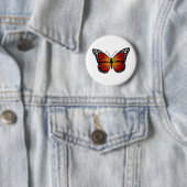 Butterfly Monarch Abstrakt Artistic Line Art Button (Beispiel)