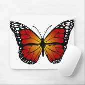 Butterfly Monarch Abstrakt Artistic Line Art Mousepad (Mit Mouse)