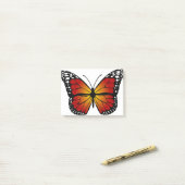 Butterfly Monarch Abstrakt Artistic Line Art Post-it Klebezettel (Auf Schreibtisch)