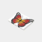 Butterfly Monarch Abstrakt Artistic Line Art Post-it Klebezettel (angewinkelt)