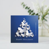 Butterfly Monarch Weihnachten Firmengrüßen (Stehend Vorderseite)