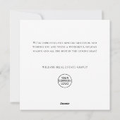 Butterfly Monarch Weihnachten Firmengrüßen (Rückseite)