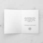 Butterfly Monarch Weihnachten Firmengrüßen (Innenseite)