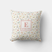 Butterfly monogrammed pillow kissen (Vorderseite)