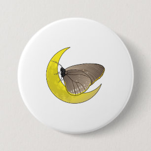 Butterfly Moon Button